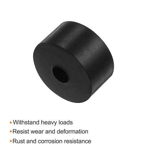 4pcs Rubber Spacer 2 Inch OD 0.47 Inch ID 1.2 Inch Thick Neoprene Round Anti Vibration Isolation Pads Isolator Rubber Washers Bushings for Home Ca...