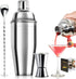 24oz Cocktail Shaker Bar Set - Professional Margarita Mixer Drink Shaker and Measuring Jigger & Mixing Spoon Set - Professional Stainless Steel Ba...