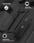 for iPhone 11 Crystal Clear Case, with Multicolor Protective Shockproof Bumpers, Not Yellowing Anti Scratch Transparent Hard PC Back & Soft Silico...