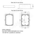 Junction Box IP65 Waterproof Dustproof ABS Plastic Universal Electric Project Enclosure with Fixed Ear Black 6.3x4.3x3.5 inch (1pc)...