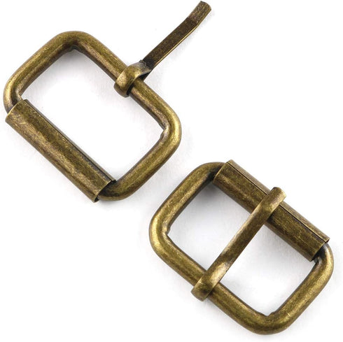 E-outstanding Single Prong Roller Buckle 12PCS Bronze Metal Roller Buckle for Belts Bags Shoes DIY Hardware Accessories 1 Inch...