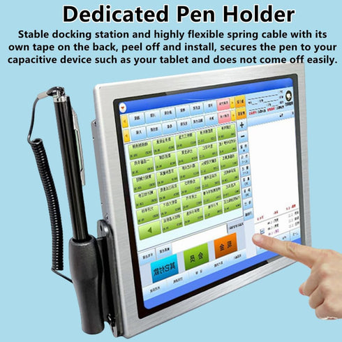 Stylus Pen for Touch Screens, Tablet Touch Pen with Chain Capacitive Touch Screen Pen Black High Sensitivity Stylus for Mobile Phone GPS...