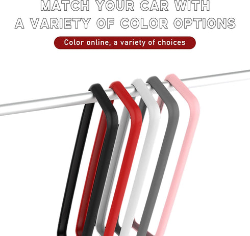 Car Rear View Mirror Protector Frame, Silicone Auto Rearview Edge Protection Cover Compatible with Model 3 Model Y, Interior Rear View Trim Frame ...