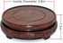 GOLDY&WENDY Round Brown Rosewood Pedestal Base Display Stand (3.8" Inside Diameter)...
