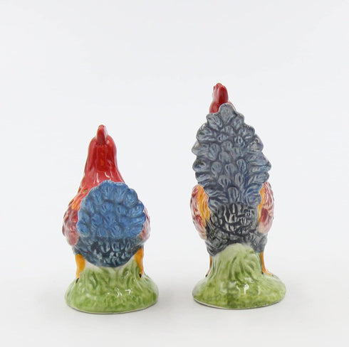 Appletree Design Barn Yard Rooster Salt and Pepper Set, 2-1/2-Inch, 2-Inch...