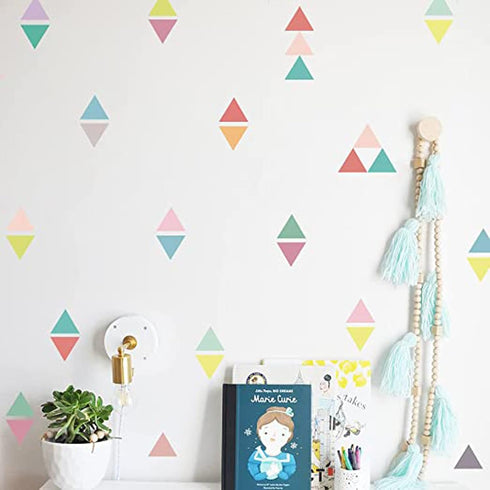 5pcs Reusable Painting Stencils,Plastic Art Craft Templates on Wood Wall Fabric Paper Home Décor DIY 4" to 12" (Triangle)...