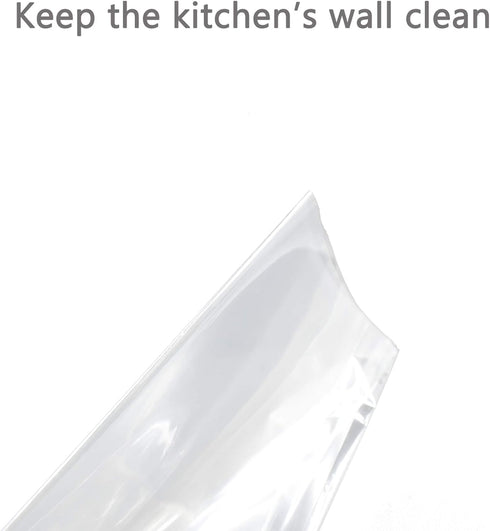 2 Pack Plastic Oil Proof Wall Sticker Self-Adhesive Sticker for Kitchen Cupboard Household Wallpaper Clear Waterproof Oilproof paper Transparent H...