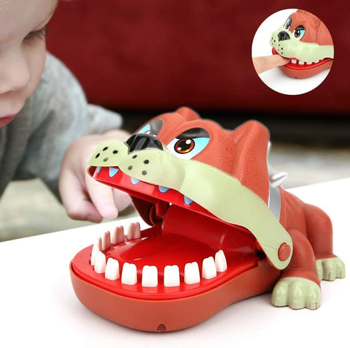 Pssopp Bulldog Teeth Game, Dentist Bite Finger Game Hand Funny Board for Adults Kids Friends Family Fun at Home Travel...