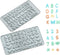 Verdental Silicone Letter Molds and Number Candy Molds Set of 2 Chocolate Molds Non-stick Gummy Molds Happy Birthday Cake Decorations Ice Molds (B...