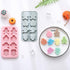 2 Pcs Halloween Silicone Molds Skeleton Pumpkin Ghost Mummy Fondant Mold Decorative Chocolate Candy Baking Molds DIY Baking Tool for Sugar Craft C...
