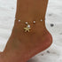 Starfish Anklets for Women Boho Beaded Starfish Anklets Waterproof Anklet Stretch Ankle Bracelets Boho Jewelry Beach Gifts for Women...