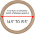 Motor Trend Beige Classic Stitch Perforated Simulated Leather Steering Wheel Cover, All Beige...