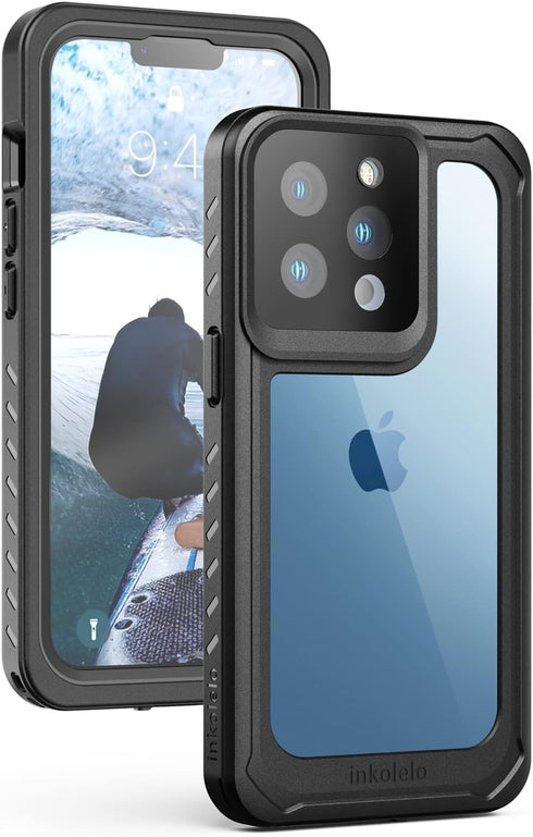 inkolelo Aqua Shield Series Designed for iPhone 13 Pro Waterproof Case Built-in Screen Full-Body Protector for iPhone 13 Pro 6.1 inch Case (2021)-...