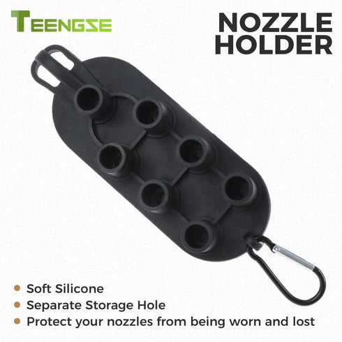 Pressure Washer Nozzle Tip Set with Nozzle Holder, 7 Power Washer Spray Nozzle Tips Multiple Degrees, 1/4" Quick Connect, 2.5 GPM, Rated Up to 400...
