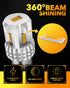 OXILAM Turn Signal Light 1156 LED Bulbs Amber Yellow 2200K Extremely Bright BA15S 1141 1003 7506 LED Bulbs with High Power 12pcs 3020SMD Chipsets,...