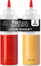 Zulay 2-Pack Squeeze Bottles for Sauces & Condiments - 17oz Squirt Bottles with Small Pointed Nozzle and Cap - BPA-Free, Leak-Proof, Reusable Plas...