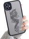 Ownest Compatible for iPhone 11 Case for Clear Fashion Animal Dragon Cartoon Pattern Frosted PC Back 3D and Soft TPU Bumper Protective Silicone Sh...