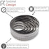 Stainless Steel Cookie Cutters - Set of 6-1 3/4", 2 3/8", 23/4", 3 1/4", 3 3/4", 4 1/4" - Cookies, Donuts, Pastries and Scones...