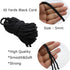 PAMIR TONG Black 5mm Twisted Satin Cord for Crafts 10 Yards Braided Decorative Cotton Cords Trims Polyester Twine Cord Thick Round Fabric Rope Thr...