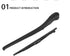 KIMISS Rear Windshield Wiper Blade, Rear Window Windshield Wiper Arm Assembly Stripe 61628220830 Fit for 3 series E46/325i...