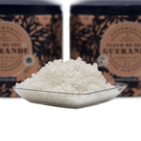 Gourmanity Fleur De Sel De Guerande, Premium Hand Harvested Finishing Salt - Authentic French Sea Sel, Ideal for Gourmet Cooking, Baking and Seaso...