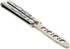 Practice Butterfly Knife, Stainless Steel Balisong Trainer Unsharpened Blade with Spring Latch, Smooth Action Butterfly Knife Trainer...