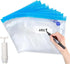 Reusable Vacuum Food Storage Sealer Bags, 11Pcs Food Vacuum Sealer Set for Kitchen(10 Bags with 1 Hand Pump)...
