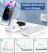 3-in-1 Foldable Travel Charging Station. Sturdy and Portable. Compatible with MagSafe for iPhone 12, 13, 14, 15, Apple Watch and AirPods Pro....