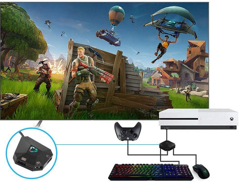 Keyboard and Mouse Converter for Nintendo Switch/PS4/PS3/Xbox One/Xbox 360 Console Converter, Keyboard Mouse Adapter Support Keyboard Mapping & Re...