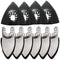 10Pcs Oscillating Tool Detail Sanding Pads Kit, 4Pcs Triangle Sanding Pads and 6Pcs Finger Sanding Pad, for Oscillating Tool Wood/Plaster Other Su...