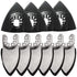10Pcs Oscillating Tool Detail Sanding Pads Kit, 4Pcs Triangle Sanding Pads and 6Pcs Finger Sanding Pad, for Oscillating Tool Wood/Plaster Other Su...