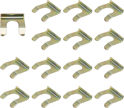 15PCS Brake Line Retainer, U Shape Metal Brake Hose Bracket Parking Brake Cable Clip, Replacement Hose Retaining Clip for Cars Trucks Motorcycles ...