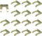 15PCS Brake Line Retainer, U Shape Metal Brake Hose Bracket Parking Brake Cable Clip, Replacement Hose Retaining Clip for Cars Trucks Motorcycles ...