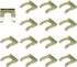 15PCS Brake Line Retainer, U Shape Metal Brake Hose Bracket Parking Brake Cable Clip, Replacement Hose Retaining Clip for Cars Trucks Motorcycles ...