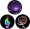 Multi-Functional Grip Mobile Phone Stands and Finger Holder (3 Pack) - Purple Enamel Wild Flowers Neon Pink Rose Music...