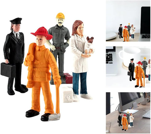 Toddmomy 1 Set Mini Figure Models?Mini Character Models Mini People Figurines Simulation People Scale Models for Miniature Scenes...