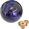 Round Ball Marble Style Shift Knob Universal Manual Shift Knob Spherical Marble Style Shift knob with 3 Adapters M8x1.25, M10x1.25, M10x1.5 (Purpl...