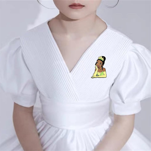 Princess Pins, Cartoon Environmental Zinc Alloy Metal Breastpin...