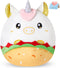 Houwsbaby 12'' Unicorn Taco Plush Pillow Unicorn Stuffed Animal Unicorn PlushToy,Taco Stuffed Animal,Taco Plush Toy,Food Stuffed Animal,Present fo...