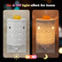 STAR MOON Ceramic Wax Melt Warmer, Plug in Wax Warmer for Scented Wax, Scentsy Wax Warmer for Fragrance Oil, Night Light Wax Burner Decoration wit...