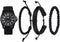 Avaner Men's Bracelet Watch Set, 4 Pcs Wrist Watch Bracelet Set, Military Nylon Strap Quartz Watch Black Leather Bracelets Set for Men...