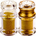 Acrylic Condiment Salt Pepper Chili Powder Shaker Cruet Bottle Seasoing Spices Pot Jar with nine-hole cover, Gold&Clear,?5xH9.4cm,75ml, YTBH-0819...