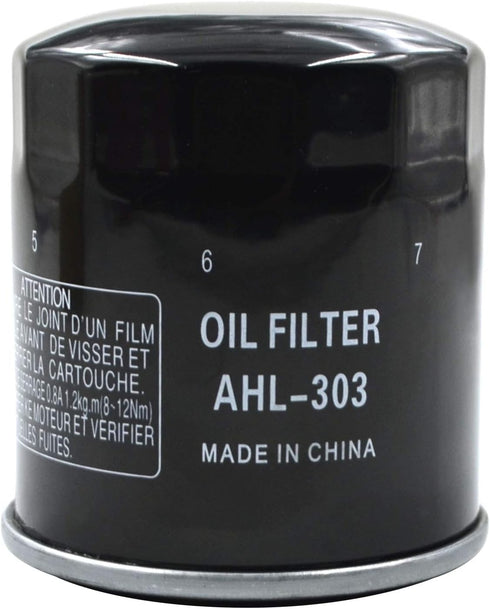 AHL 303 Oil Filter for Yamaha VX1100 Waverunner Deluxe/Cruiser/Sport/VX 998cc 2005-2007 XV1600 Road Star Midnight 1600 2000-2003 XV1900 Roadliner/...