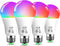 UCB Smart Light Bulbs 130W Equivalent, Color Changing Light Bulb, Work with Alexa Only, 16 Million Colors RGBWW, Music Sync, DIY Flash,1300LM A19 ...