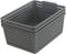 Gloreen 3 Pack Large Plastic Storage Baskets, Multipurpose Storage Basket for Organizer, Grey...