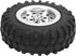 55mm/2.2in 1/10 Scale Rubber Tires & Wheel Rims AntiSkid Fit for D12 Model Parts (Silver S)...