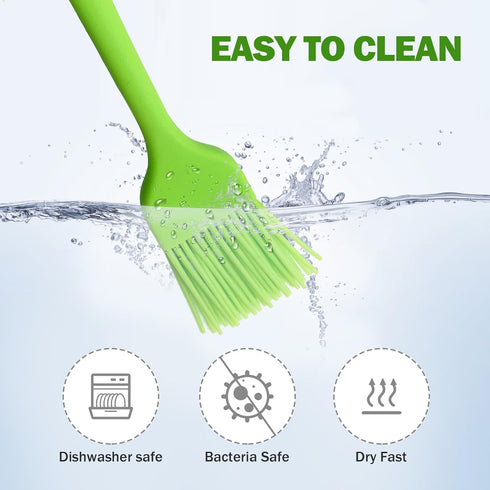 Silicone Basting Pastry Brush, 5 Pack Heat Resistant Cooking Brush for Oil Butter Sauce, Food Brush for BBQ Grill Barbeque Kitchen Baking Cooking...