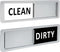 Dishwasher Magnet Clean Dirty Sign for Kitchen Organization and Storage...