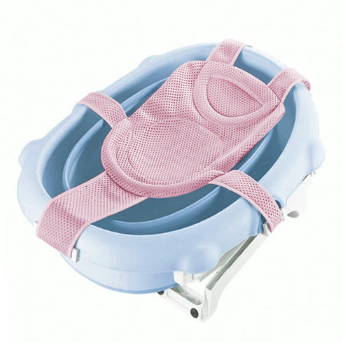 Baby Five-pointed Bathtub Support Net Newborn Anti Slip Bath Net Pad Soft Shower Mesh Infant Bathtub Cushion Net Bathing Support Net Adjustable Me...