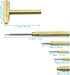 6 in 1 Mini Multifunction Copper Hammer and Screwdriver Hand Tools Ideal Tool for Watchmaker, Jewelers, Golden Color...